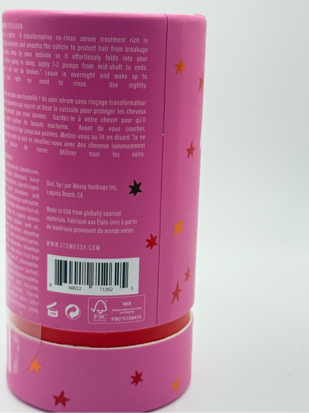 Messy by Alli Webb “I Will Not Be Broken" Overnight Repair Hair Serum - Picture 3 of 4